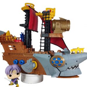 Barco Pirata Mordida Tiburon Fisher Price Imaginext-stock frente