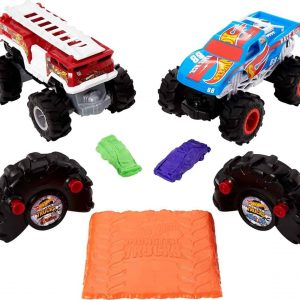 2 Carros Grandes a Control Remoto RC Hotwheels City Cars-accesorios completos