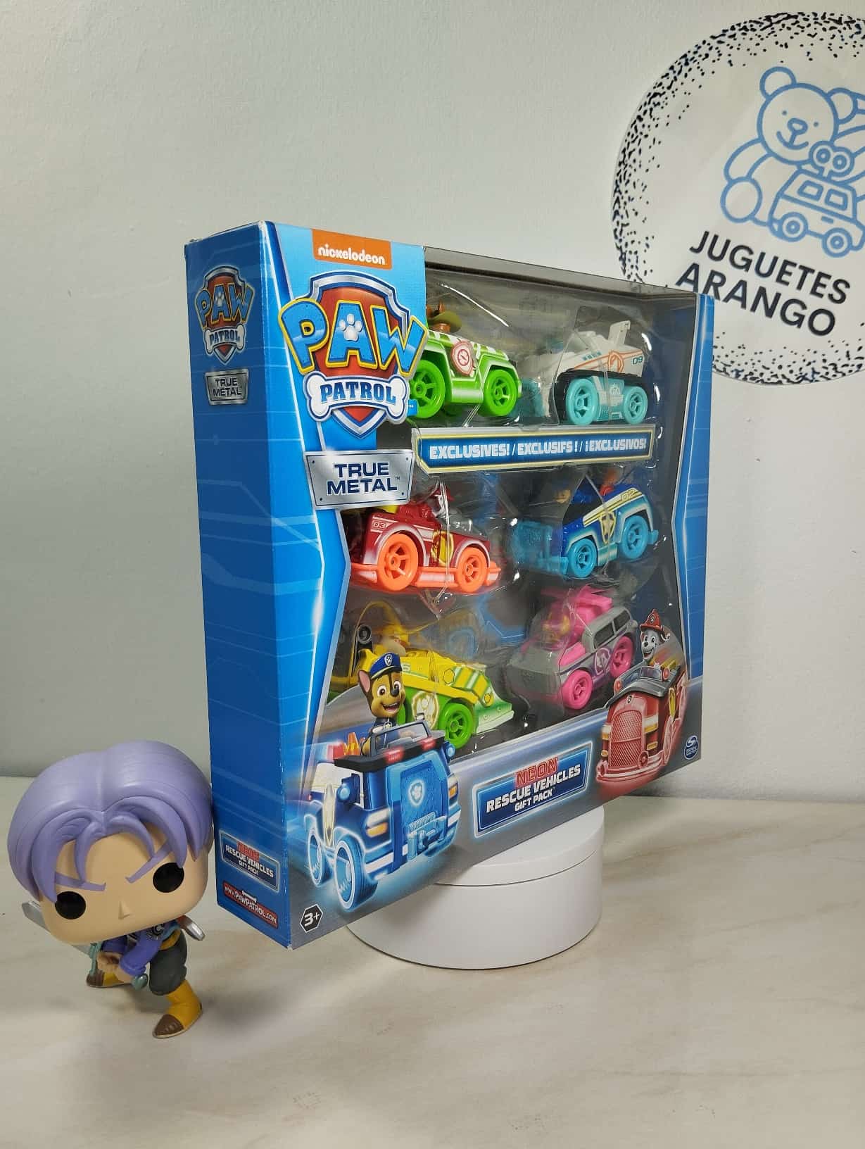 Carros Metalicos Color Neon Nueva Originales Pelicula de Paw Patrol-lado izq Carros Metalicos Color Neon Nueva Originales Pelicula de Paw Patrol-lado izq