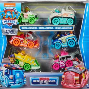 Carros Metalicos Color Neon Nueva Originales Pelicula de Paw Patrol-stock