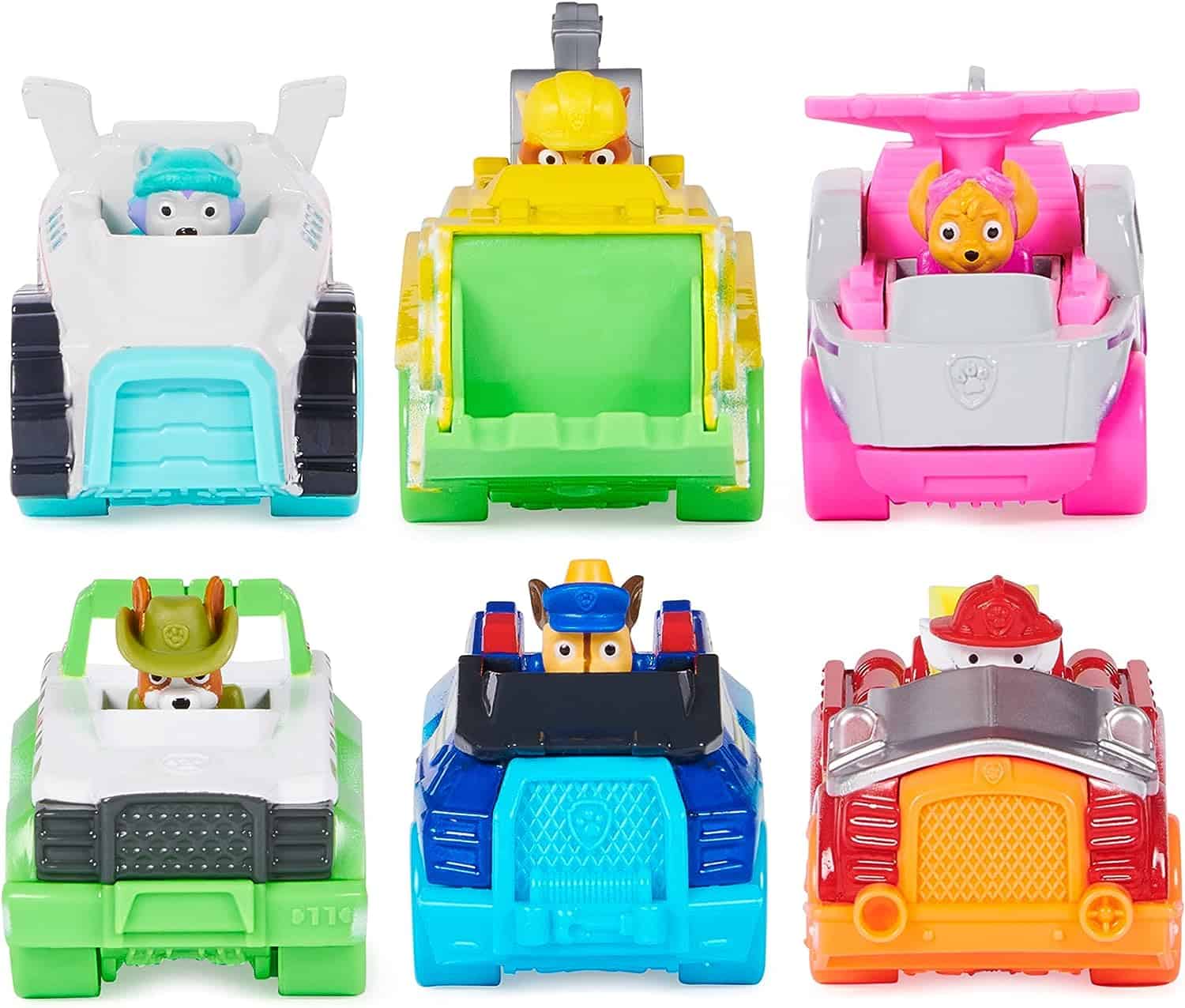 Carros Metalicos Color Neon Nueva Originales Pelicula de Paw Patrol-stock carritos Carros Metalicos Color Neon Nueva Originales Pelicula de Paw Patrol-stock carritos