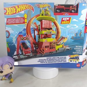 Estacion de Bomberos Extreme Loop Hotwheels City-frente