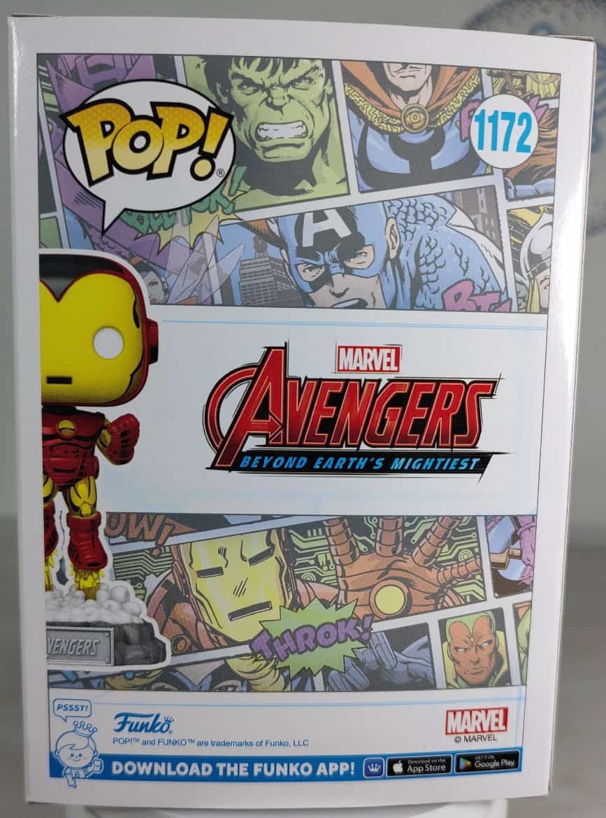 Funko Pop! AVENGERS- Iron Man # 1172-atras Funko Pop! AVENGERS- Iron Man # 1172-atras