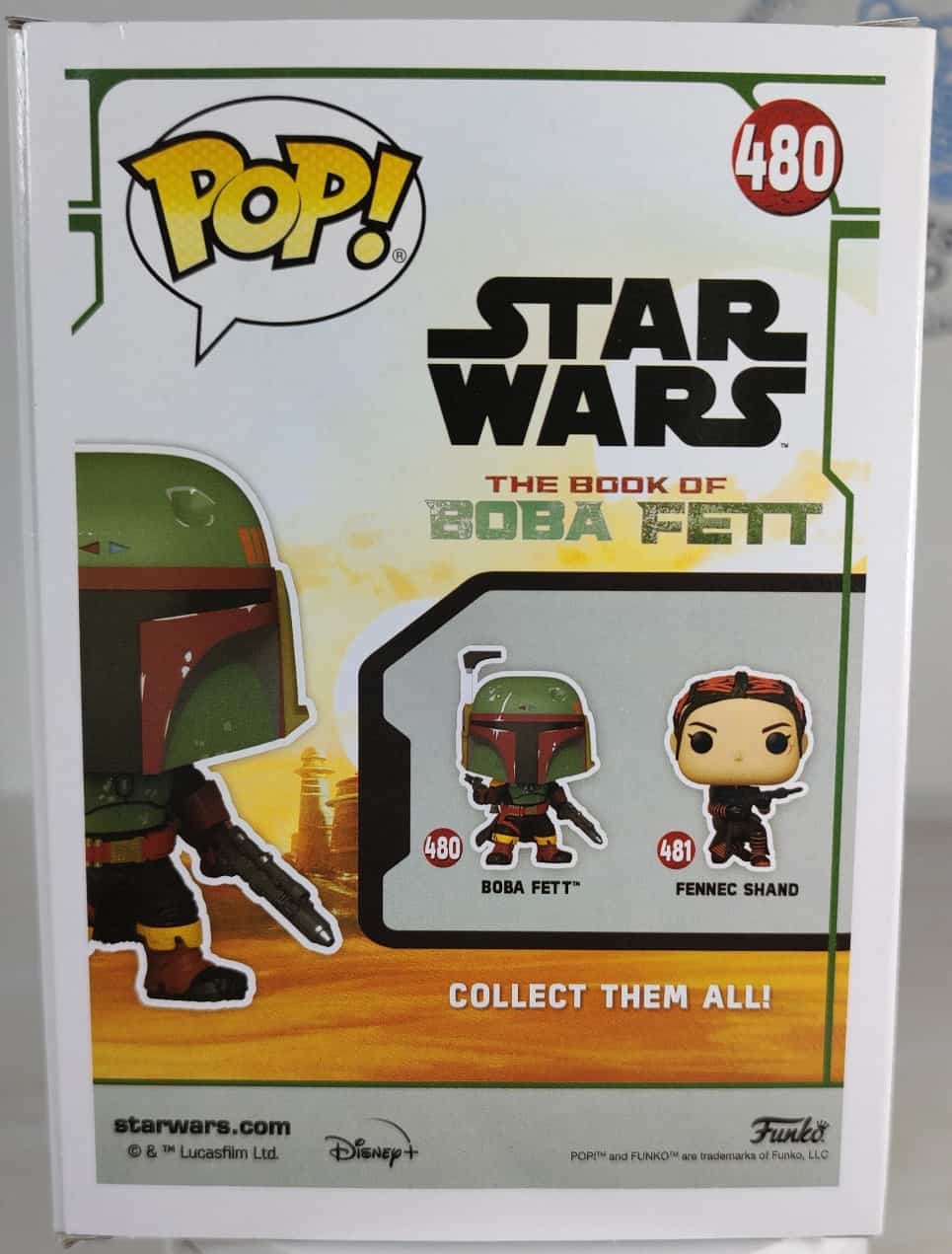 Funko Pop! STAR WARS- Boba Fett # 480-atras Funko Pop! STAR WARS- Boba Fett # 480-atras