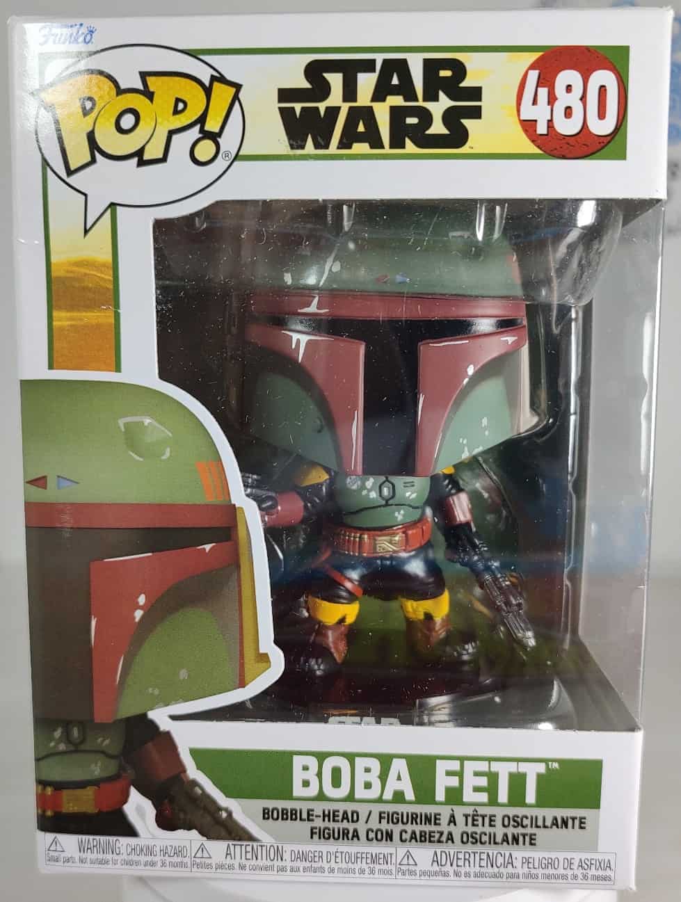 Funko Pop! STAR WARS- Boba Fett # 480-frente Funko Pop! STAR WARS- Boba Fett # 480-frente