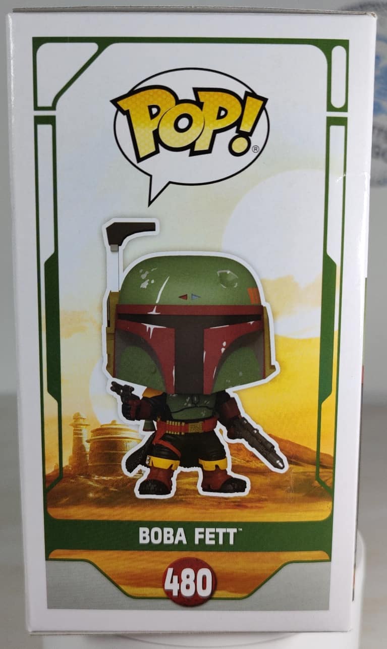 Funko Pop! STAR WARS- Boba Fett # 480-lado izq Funko Pop! STAR WARS- Boba Fett # 480-lado izq