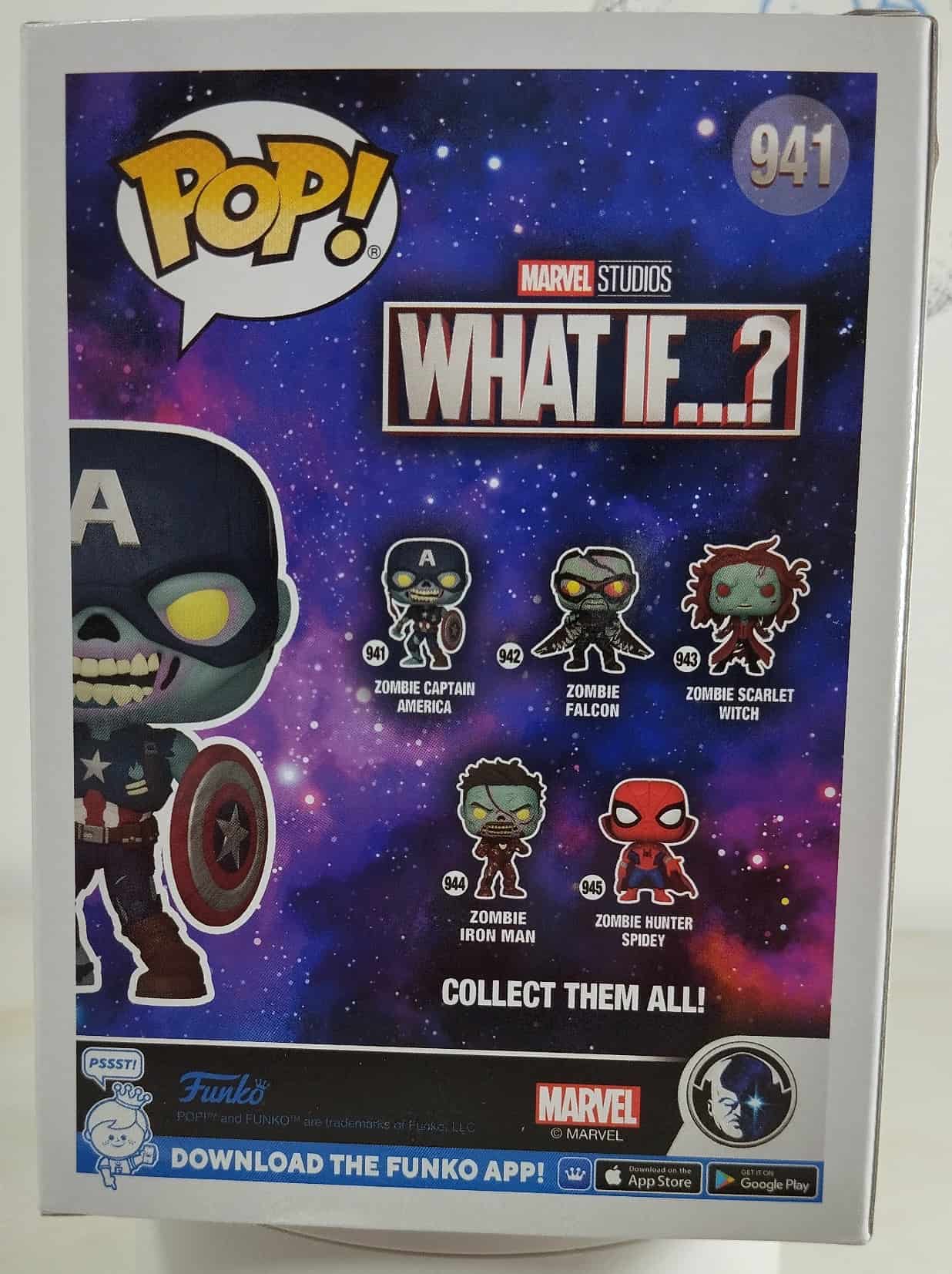 Funko Pop! WHAT IF Zombie Captain America # 941-atras Funko Pop! WHAT IF Zombie Captain America # 941-atras