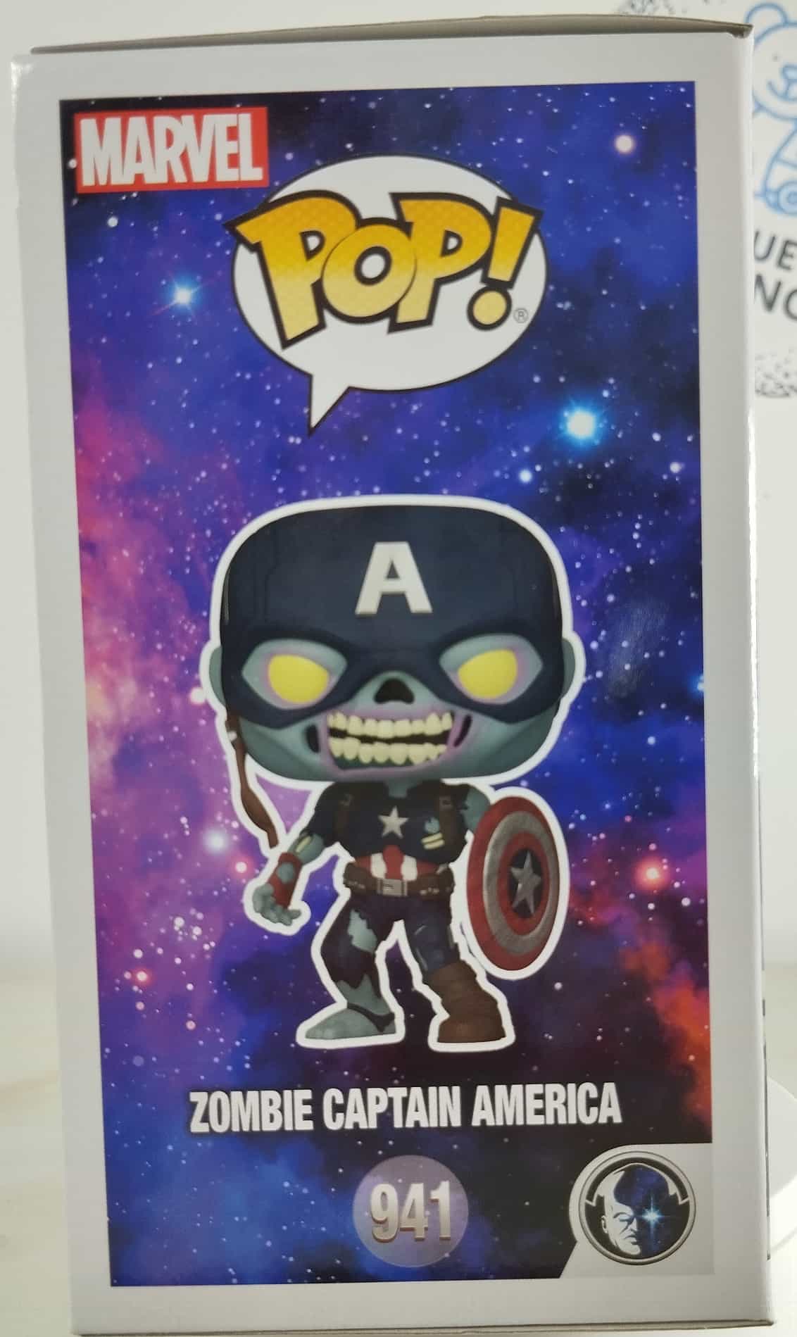 Funko Pop! WHAT IF Zombie Captain America # 941-lado der Funko Pop! WHAT IF Zombie Captain America # 941-lado der