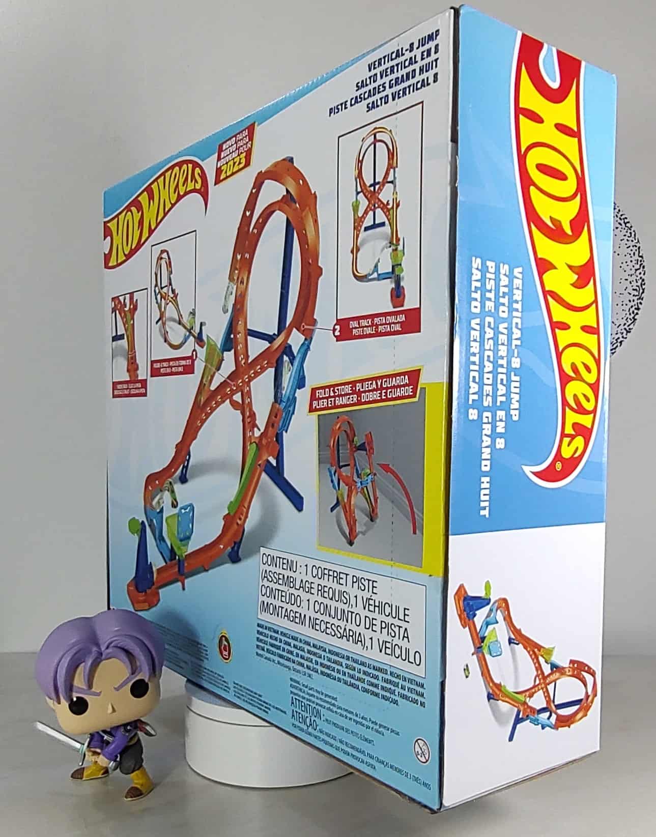 Pista Armable 8 Loop Salto Vertical Hotwheels Track Builder-diagonal der Pista Armable 8 Loop Salto Vertical Hotwheels Track Builder-diagonal der