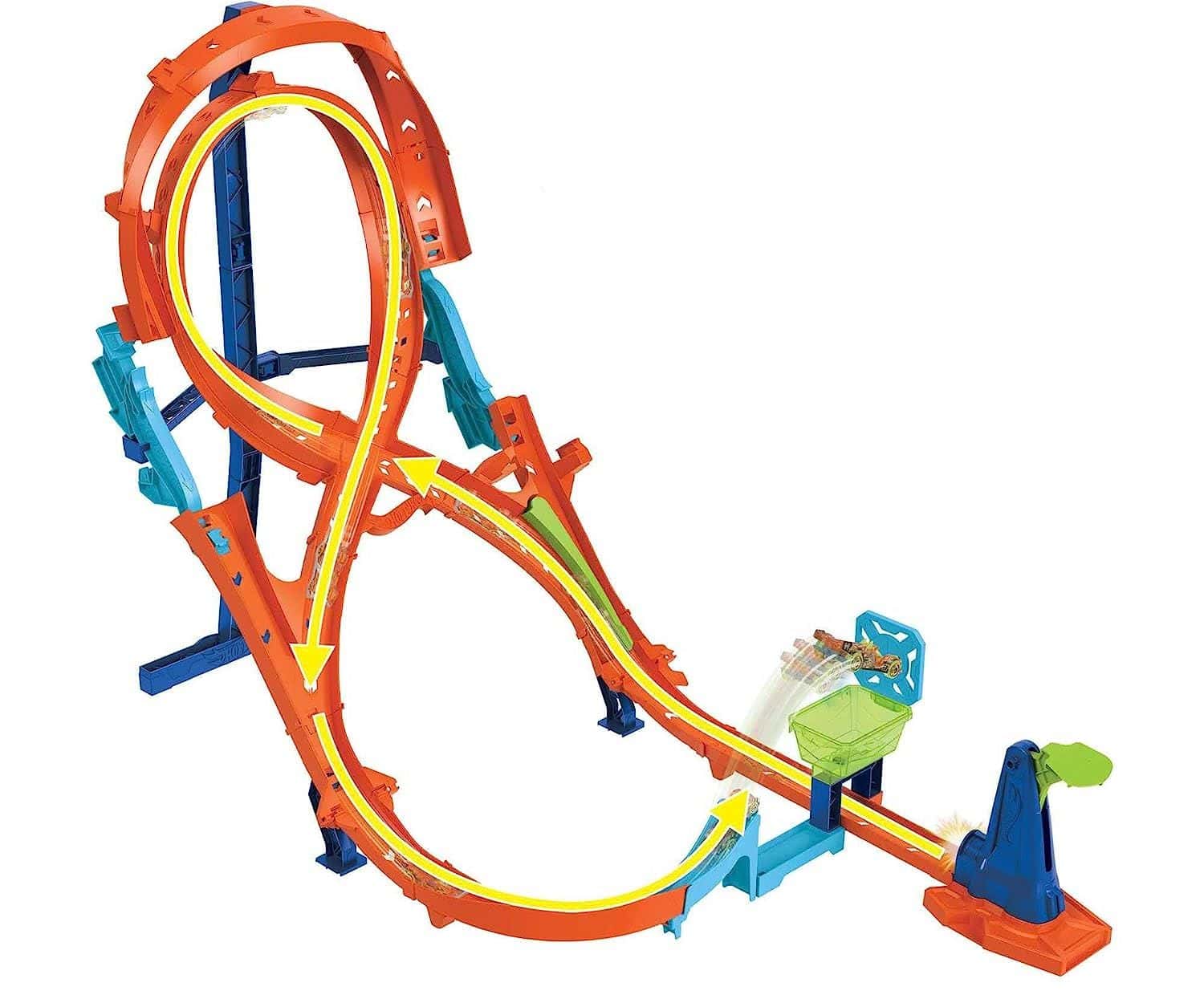 Pista Armable 8 Loop Salto Vertical Hotwheels Track Builder-digonal der Pista Armable 8 Loop Salto Vertical Hotwheels Track Builder-digonal der