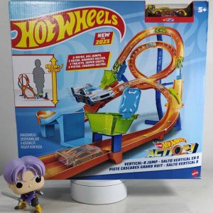 Pista Armable 8 Loop Salto Vertical Hotwheels Track Builder- frente