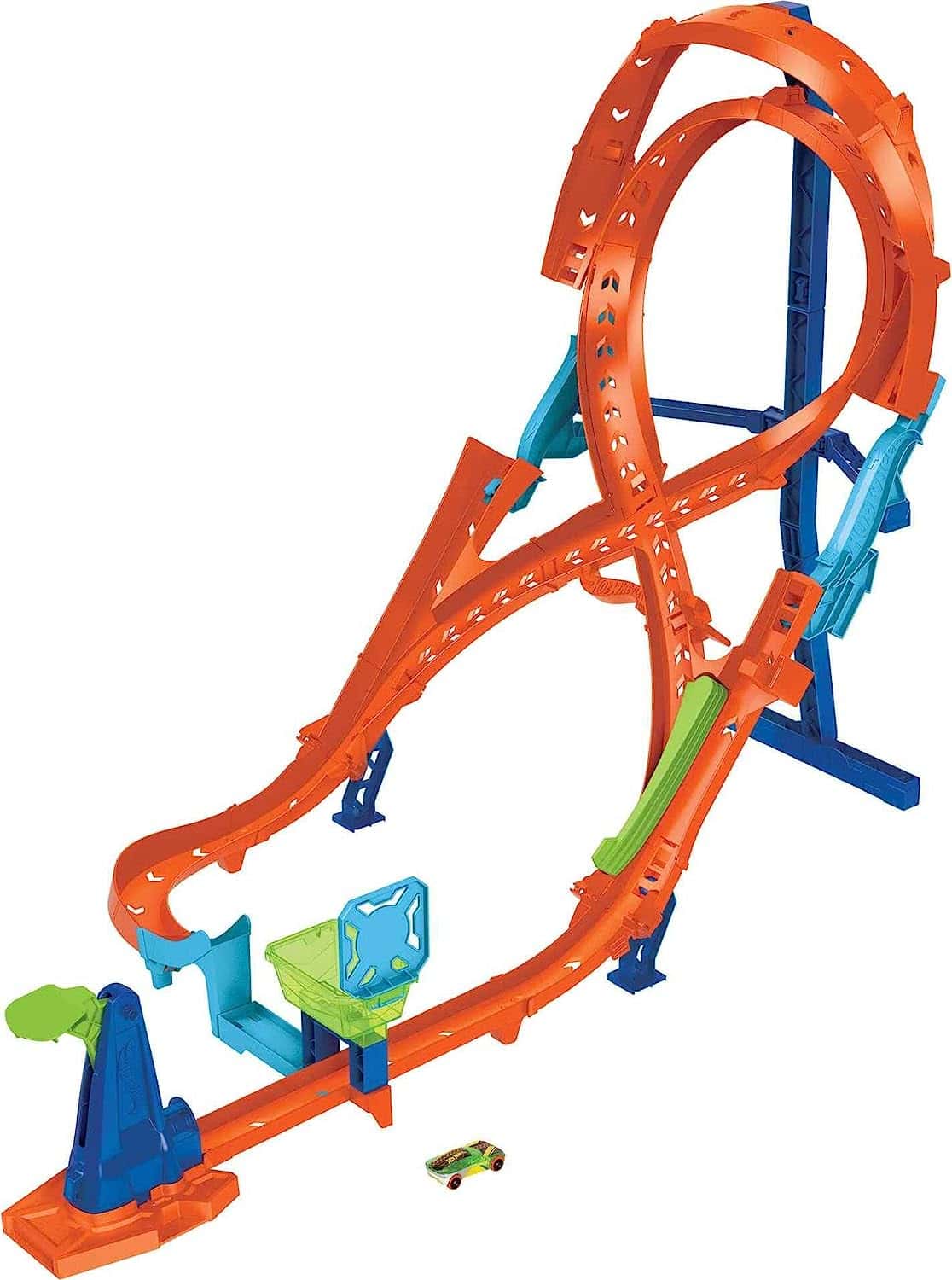 Pista Armable 8 Loop Salto Vertical Hotwheels Track Builder-stock digonal Pista Armable 8 Loop Salto Vertical Hotwheels Track Builder-stock digonal