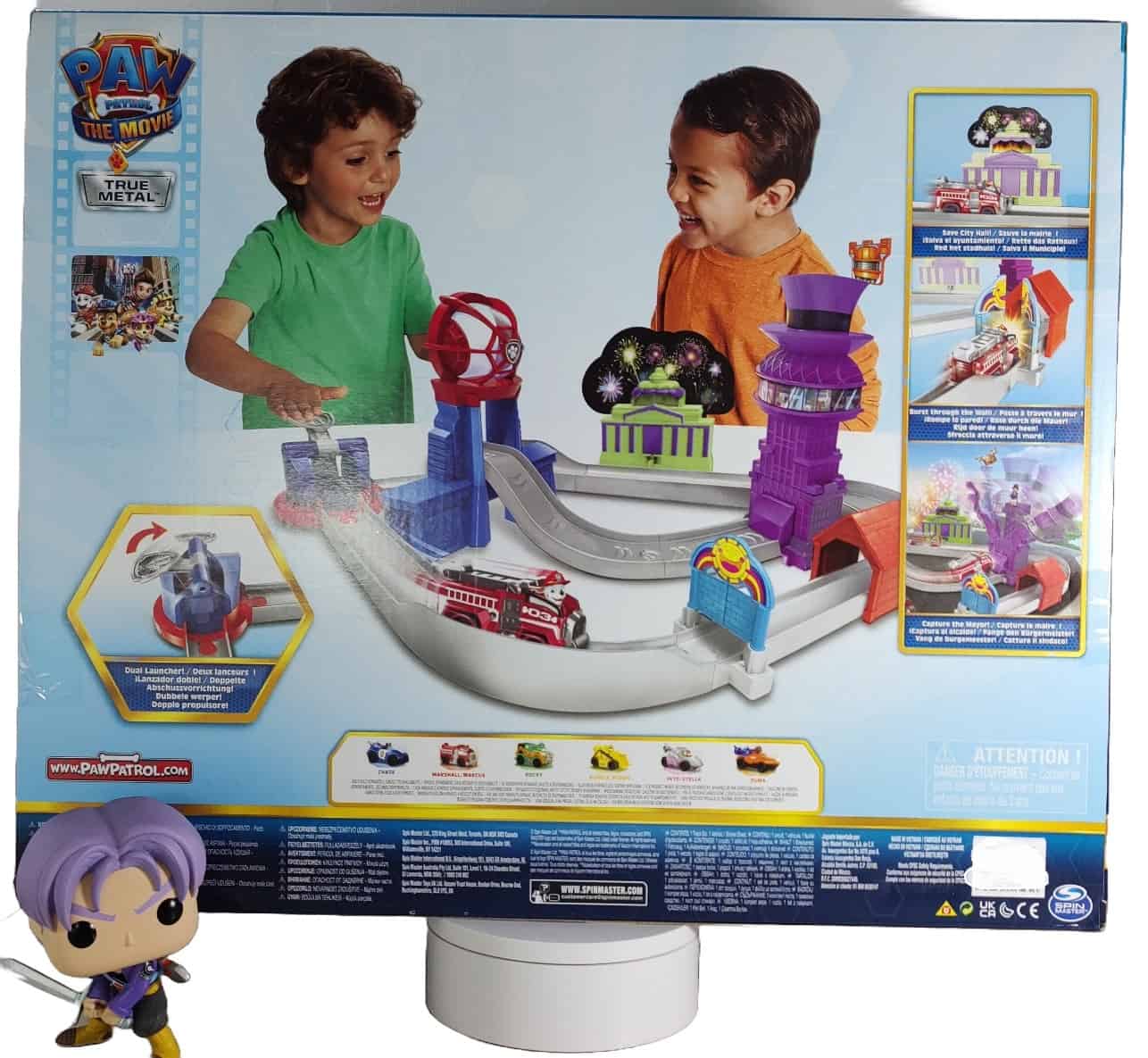 Pista Ciudad Rescate Paw Patrol con Carro metalico-trasero Pista Ciudad Rescate Paw Patrol con Carro metalico-trasero