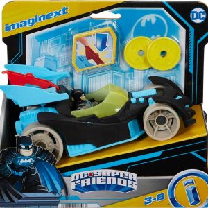 Carro Dc Batman Fisher Price Imaginext, con luces y lanzador de discos (2)