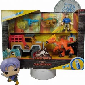 Combo Imaginex Jurasicc World Campamento Cretacico stock portada