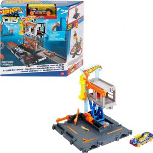 Hotwheels City Taller de Reparación con Vehiculo (2)