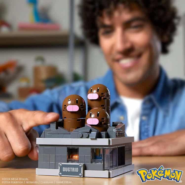 Mega Pokémon Dugtrio Set de Construcción con Base - Image 8