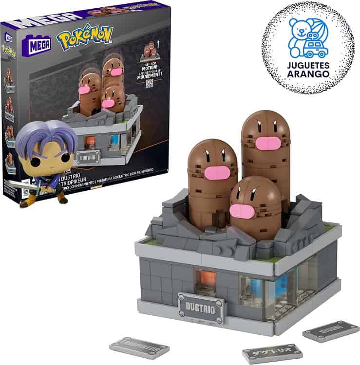 Mega Pokémon Dugtrio Set de Construcción con Base - Image 9