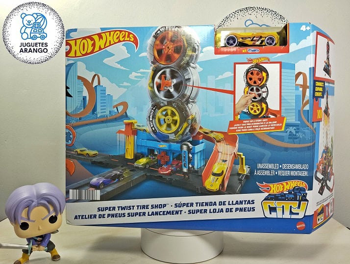 Pista Hot Wheels Tienda de Neumáticos Super City con Auto - Image 5