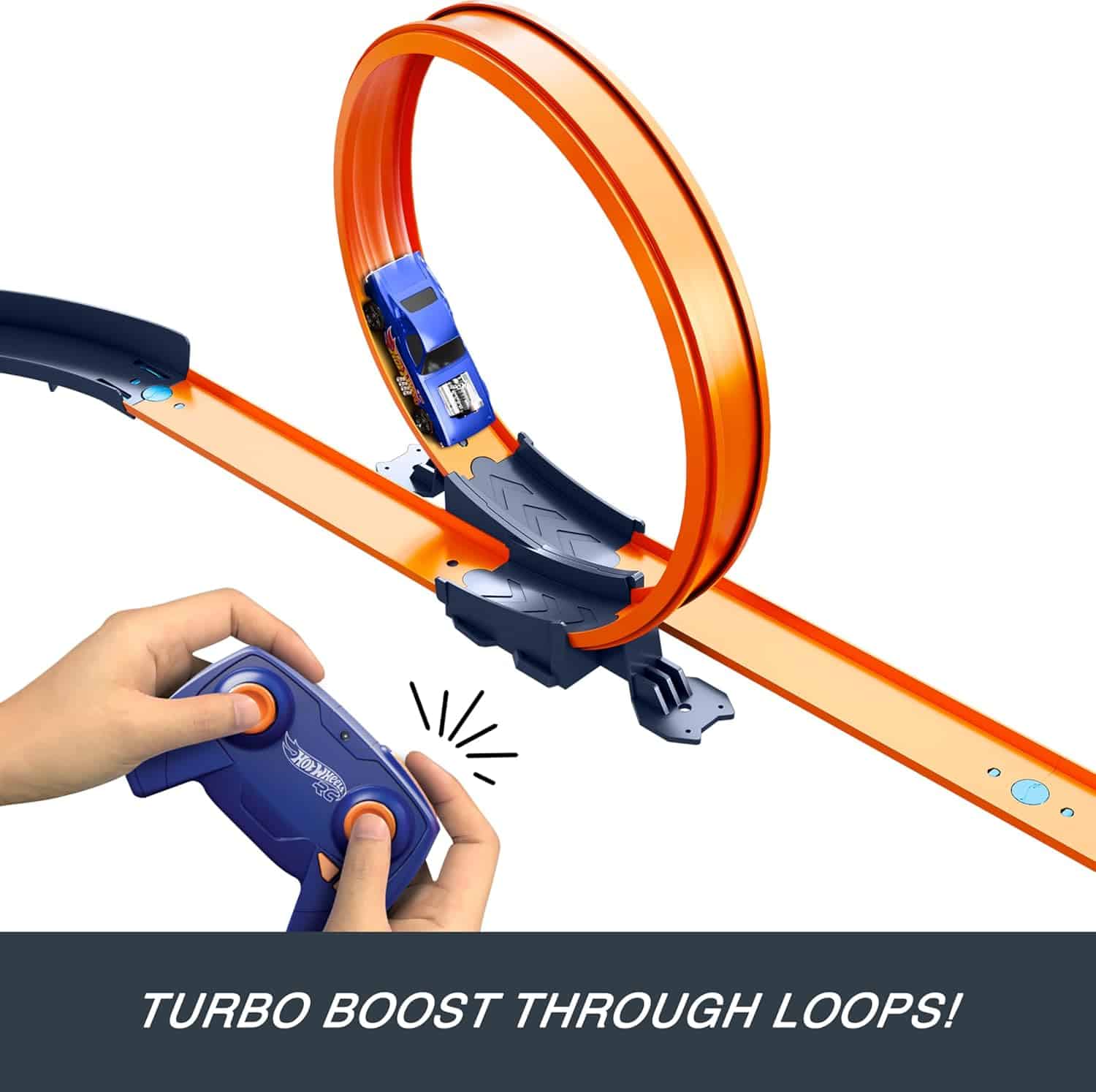 Juego de Pistas RC Hot Wheels con Vehículo y 30 Piezas - Image 4