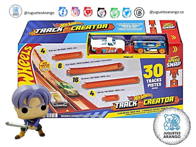 Hot Wheels Track Builder Deluxe Pack 2 Autos | Set de Pistas - Image 6