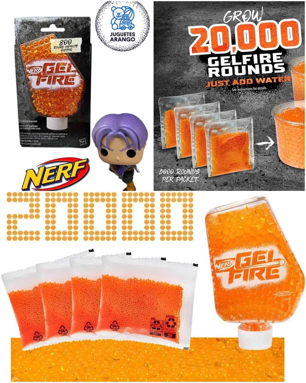 Munición Nerf Gel Fire 20.000 Rondas | Recarga Pro Gelfire - Image 6