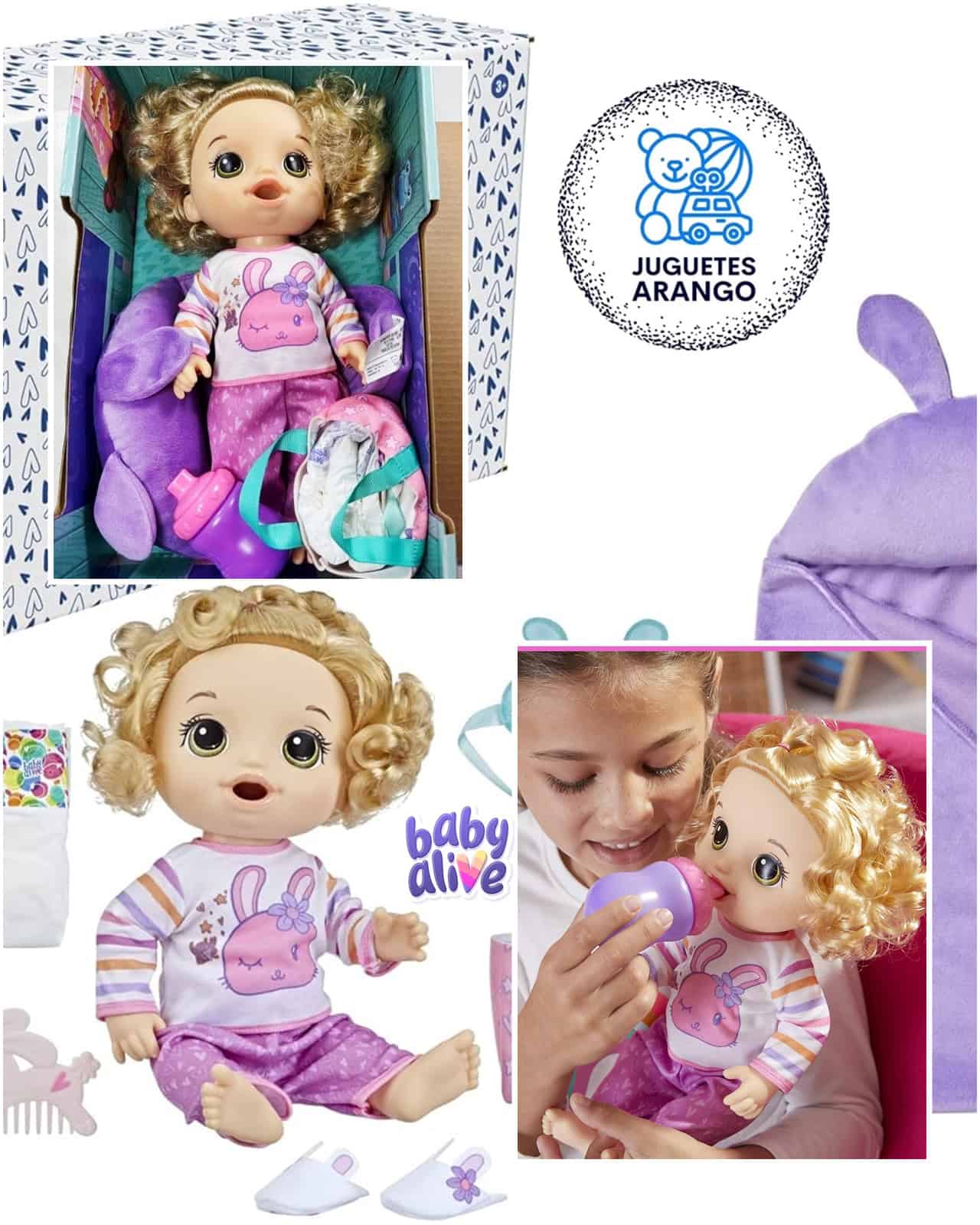 Baby Alive Conejo Muñeco Bebé con Accesorios. - Image 5