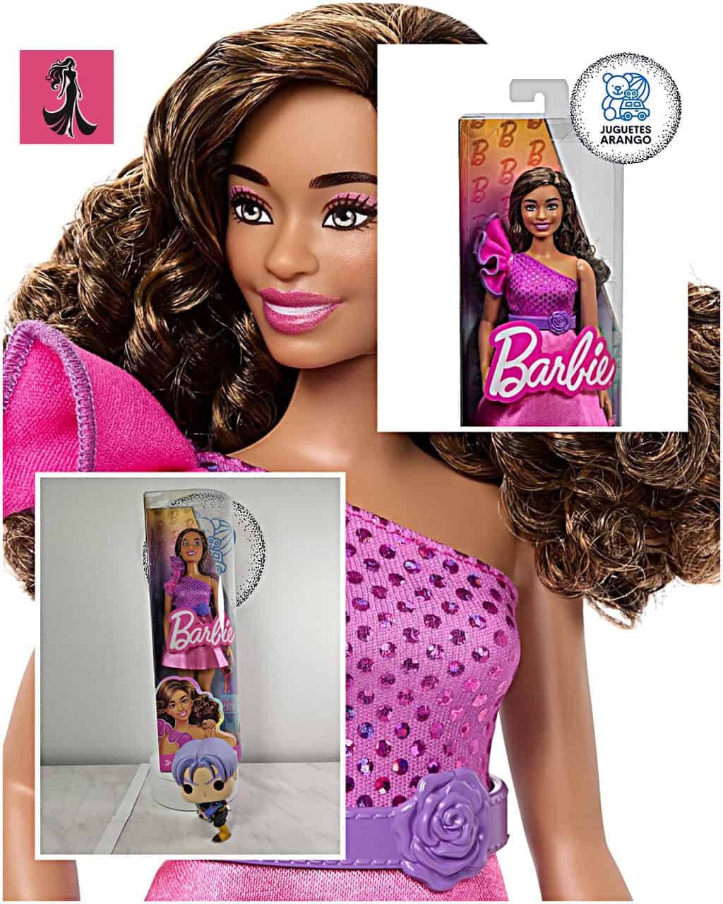 Barbie Fashionista Vestido Rosa Brillante Muñeca con Estilo - Image 7