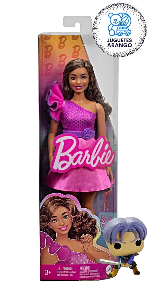 Barbie Fashionista Vestido Rosa Brillante Muñeca con Estilo - Image 3