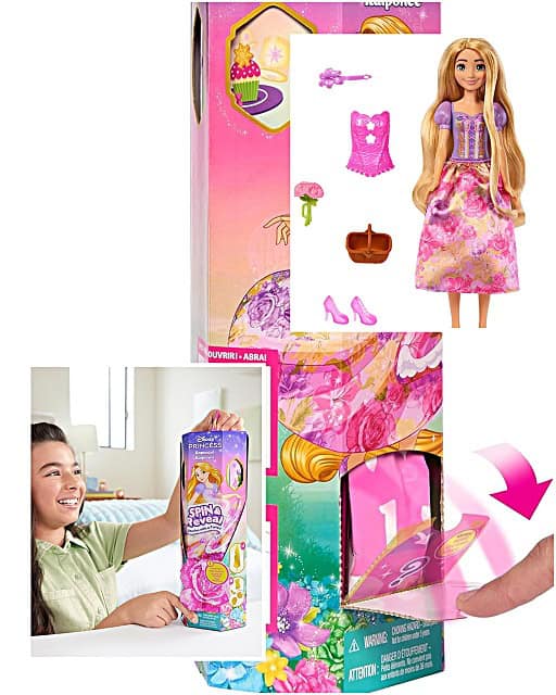 Muñeca Rapunzel Princesa Disney con Accesorios y Sorpresas - Image 4